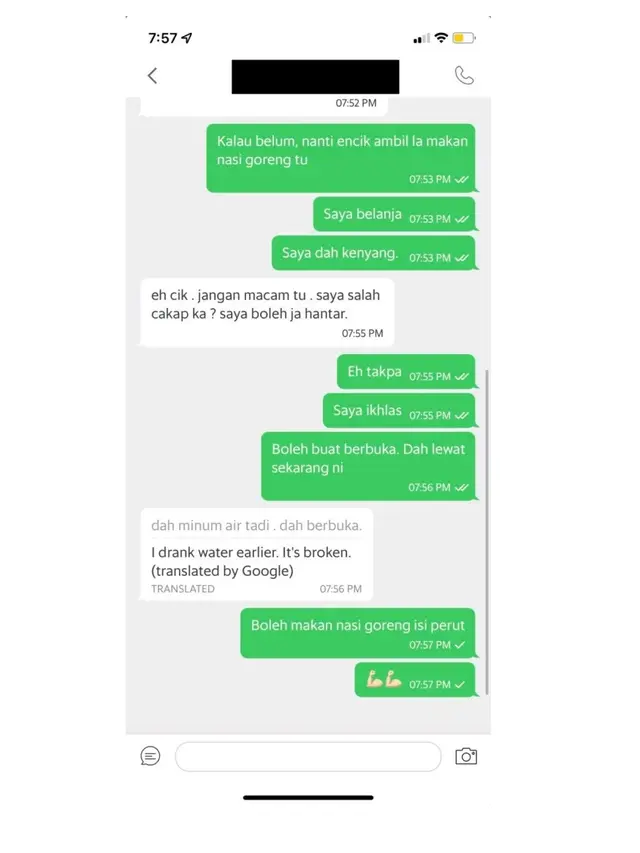 Pesanan Telat Sampai, Kisah Cewek Beri Makanan Buka Puasa ke Ojol Ini Bikin Haru (Twitter/feona__)