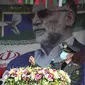 Menteri Pertahanan Iran, Jendral Gen. Amir Hatami, bicara di pemakaman ilmuwan nuklir Mohsen Fakhrizadeh. Dok: Kementerian Pertahanan Iran