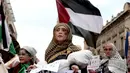 Saat ini, sedikitnya 67.000 warga Palestina tewas dan lebih dari 170.000 lainnya mengalami luka-luka. (Ulises RUIZ/AFP)