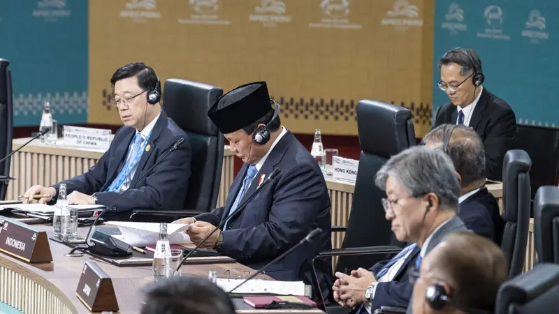 Presiden Republik Indonesia, Prabowo Subianto, menghadiri APEC Leaders Informal Dialogue with Guest yang digelar di Lima Convention Center, Peru, Jumat, 15 November 2024 (Tim Media APEC)