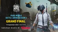 Link Live Streaming Grandfinal PUBG Mobile Battle Arena Season 4 di Vidio 7 - 9 September