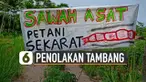 Sejumlah warga desa Sukorini, Manisrenggo, Klaten lakukan penolakan terhadap rencana aktivitas penambangan galian C pakai alat berat.