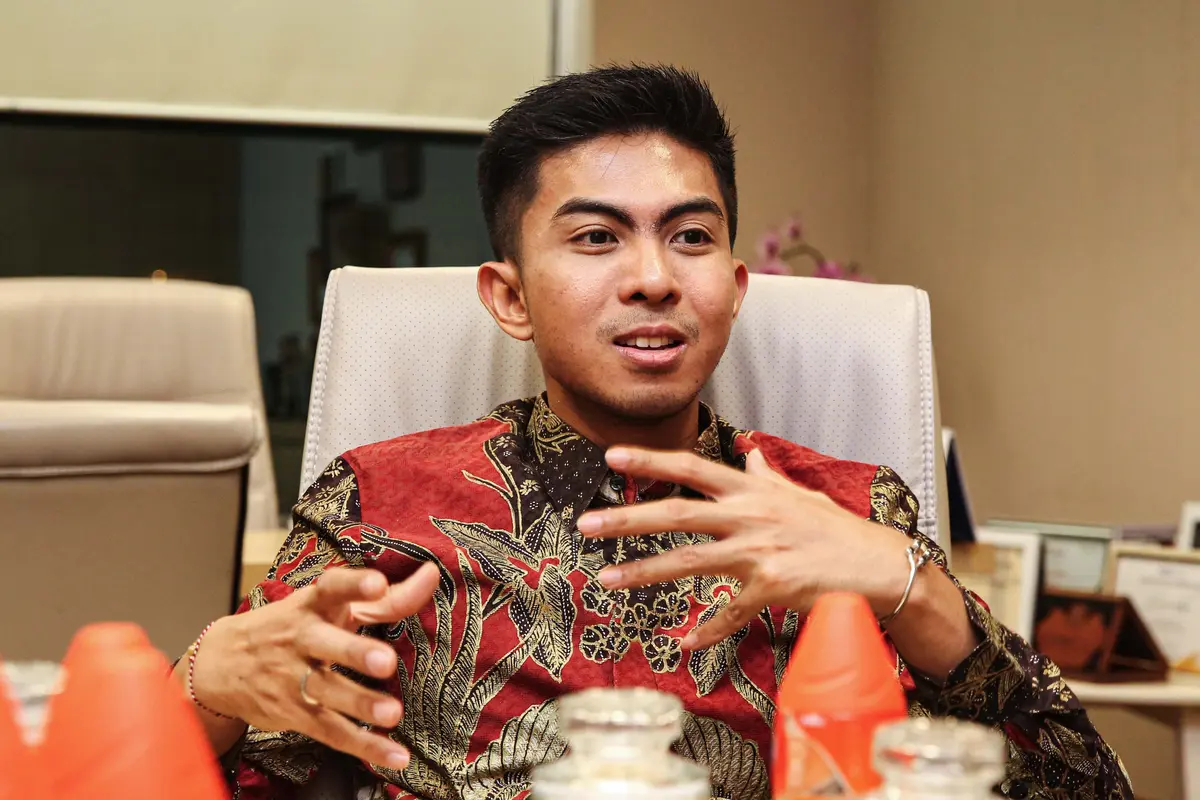 Presiden Direktur PT Sucor Sekuritas Bernadus Wijaya. (Foto: Liputan6.com/Angga Yuniar)