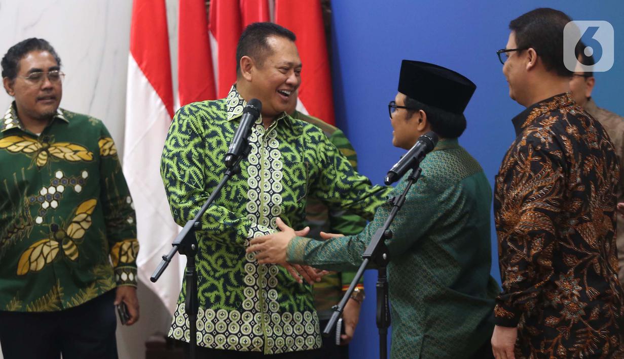 Selain itu, pertemuan juga untuk mengklarifikasi terkait amandemen Undang-Undang Dasar (UUD) 1945. (Liputan6.com/Angga Yuniar)