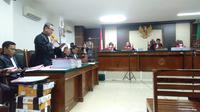 Sidang perdana kasus pelanggaran HAM berat Paniai, Papua di PN Makassar, Rabu (21/9/2022). (dok Kejagung)