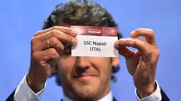 Napoli keluar pertama di drawing semifinal European League musim ini, Jumat (24/4/2015). (AFP)