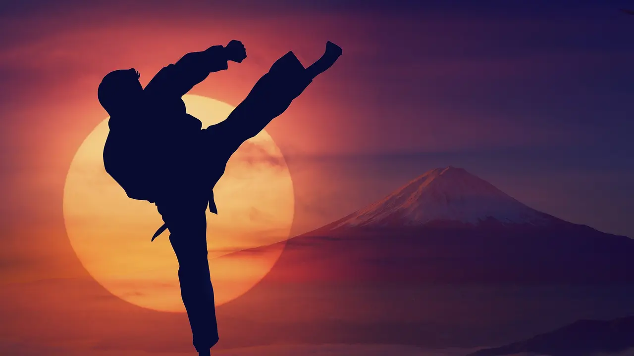 ilustrasi karate