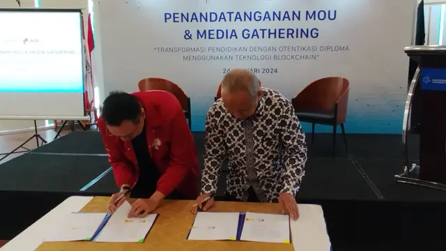 Penandatanganan Mou dan Media Gathering PT WIR Asia Tbk (WIRG) dan Sampoerna University, Rabu (24/1/2024). (Foto: Liputan6.com/Gagas YP)