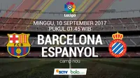 La Liga 2017 Barcelona Vs Espanyol (Bola.com/Adreanus Titus)