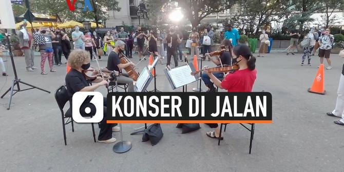 VIDEO: Era Pandemi, Musisi New York Bawa Konser Langsung ke Hadapan Warga