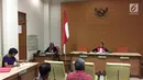 Suasana sidang praperadilan pengacara LBH Jakarta Alldo Felix melawan polisi di PN Jakarta Selatan, Senin (29/1). (Liputan6.com/Immanuel Antonius)