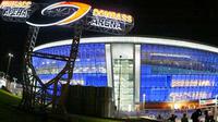 Pemandangan New Donbass Arena stadium, Donetsk, 29 Agustus 2009 yang berkapasitas 50 ribu penonton dan direncanakan menggelar partai Euro 2012. AFP PHOTO/ALEXANDER KHUDOTEPLY 