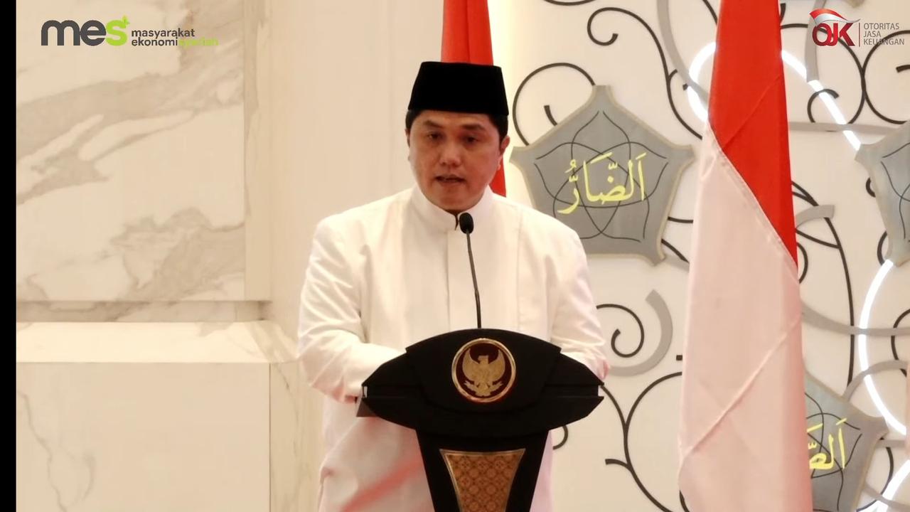 Menteri BUMN sekaligus Ketua Umum Pengurus Pusat MES Erick Thohir
