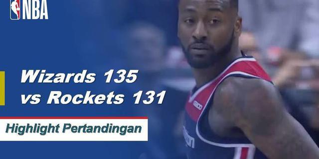 Cuplikan Pertandingan NBA : Wizards 135 vs Rockets 131