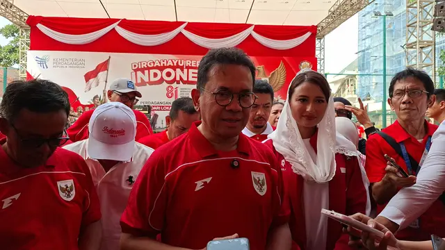 Menteri Perdagangan (Mendag) Budi Santoso di Kantor Kementerian Perdagangan, Jakarta, Senin (17/8/2026). (Liputan6.com/Arief)