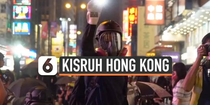 VIDEO: Massa Pro-Demokrasi Bakar Toko di Hong Kong