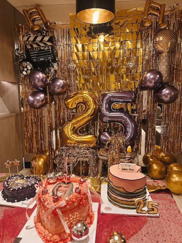 Hanggini rayakan ulang tahunnya yang ke-25 bertemakan Hannah Montana (Instagram/@hanggini)