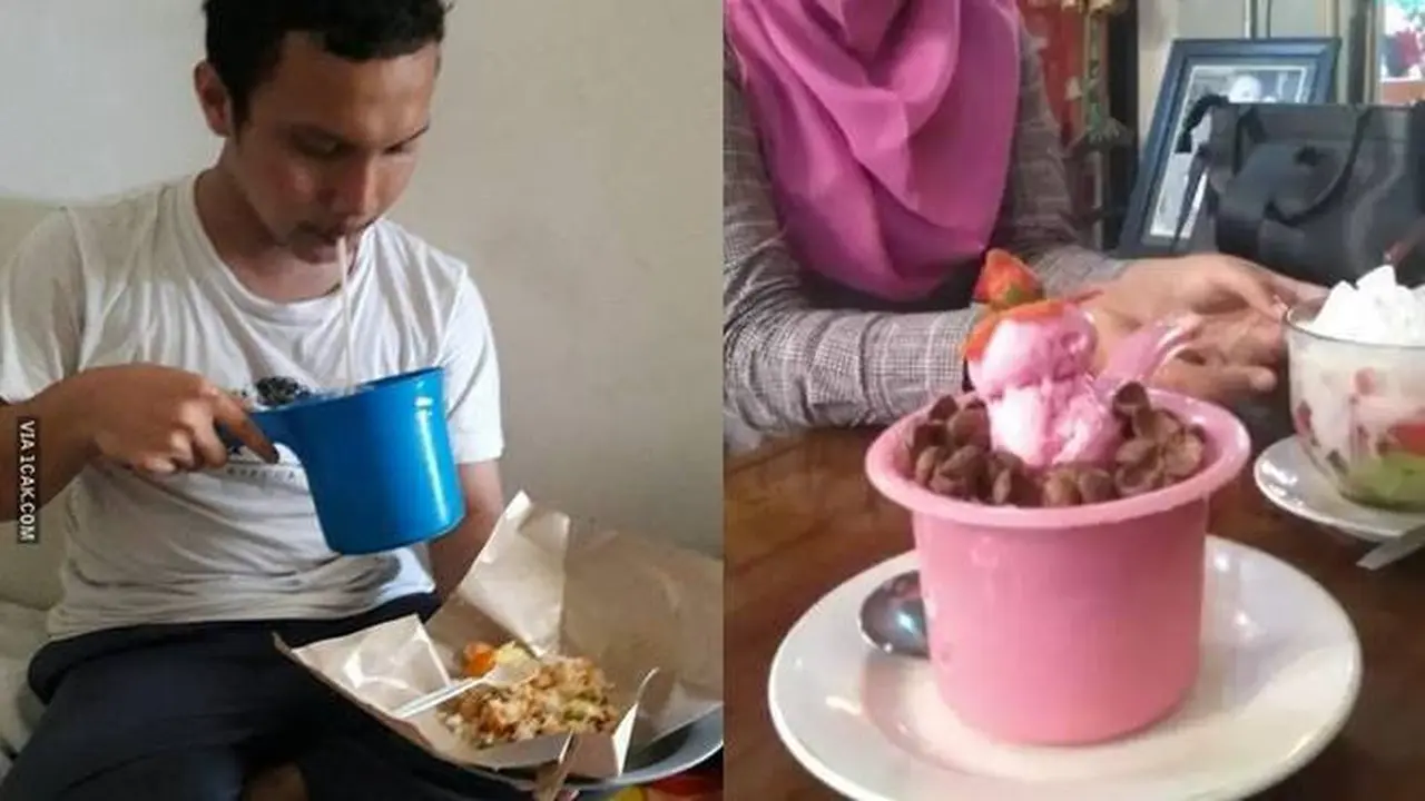 10 Potret Orang Pakai Gayung dengan Cara Nyeleneh Ini Bikin Geleng Kepala