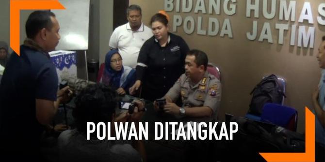 VIDEO: Polwan Maluku Utara Ditangkap di Bandara Juanda, Kenapa?