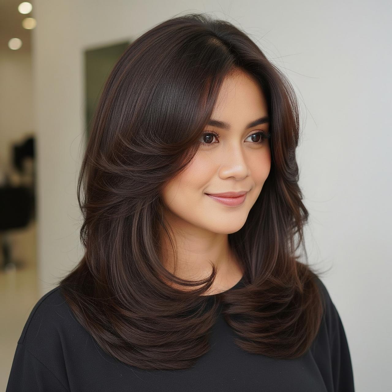 9 Model Rambut Wanita Panjang Layer Cut, Tampil Memukau di 2026
