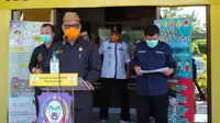 Tim Gugus Tugas Percepatan Penanganan Virus Corona Provinsi Gorontalo saat jumpa pers. (Liputan6.com/ Arfandi Ibrahim)