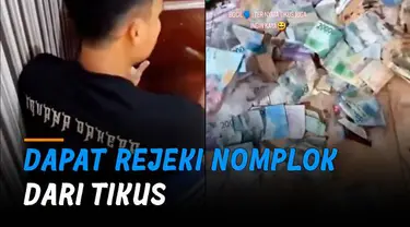 Pasangan suami istri ini membagikan momen mereka kala mendapat rejeki nomplok dari tikus di rumahnya.