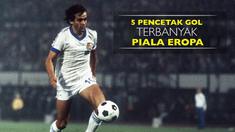 Berikut 5 pencetak gol terbanyak sepanjang sejarah Piala Eropa digelar.