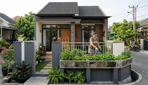 10 Desain Rumah dengan Taman Mini di Lahan Terbatas, Hunian Asri Minim Perawatan