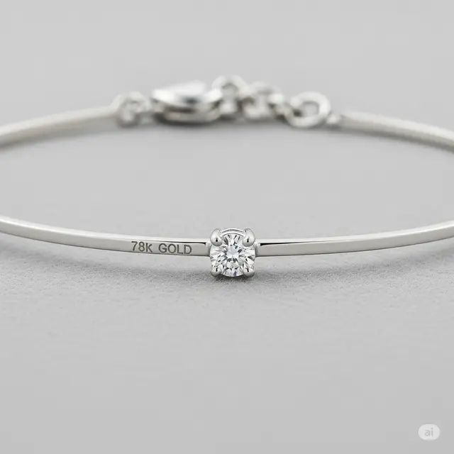 Model Gelang Emas Putih 750 untuk Tangan Kurus