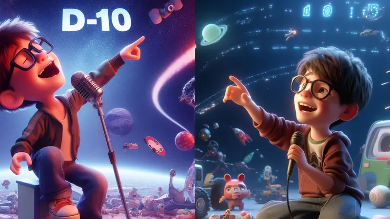 Hasil gambar ala Disney Pixar seperti yang viral di media sosial, dengan menggunakan AI Bing Image Creator (Liputan6.com/Giovani Dio Prasasti)
