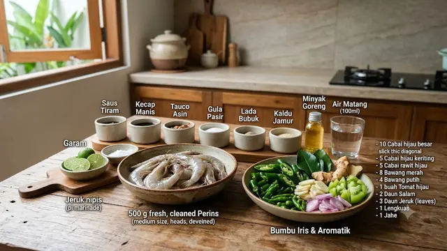 Resep Udang Cabai Hijau ala Rumahan
