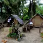 Penampakan Kampung Kurcaci, bandingkan tinggi orang dewasa dengan tinggi rumahnya. (foto : Liputan6.com/edhie prayitno ige)