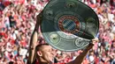 3. Bayern Munchen, raksasa Jerman ini memiliki kekayaan mencapai 111 juta dolar AS. Kontrak dengan Deutsche Telekom dan Allianz dipercaya menambah kekayaan juara Bundesliga musim ini. (AFP/Christof Stache)