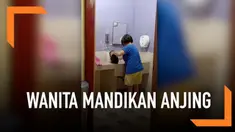 Seorang wanita kedapatan memandikan anjing di wastafel rest area di Malaysia. Aksi tersebut telah ditindaklanjuti pihak yang terkait.