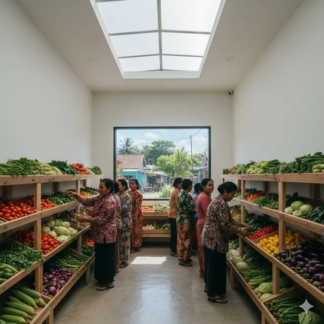 Desain Warung Sayur