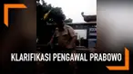 Satuan petugas pengawal VVIP Mabes Polri yang bertugas mengamankan Calon Presiden nomor urut 02 Prabowo Subianto menyampaikan klarifikasi dan permintaan maaf melalui sebuah video.
