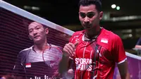 Tunggal putra Indonesia Tommy Sugiarto lolos ke semifinal Japan Open Super Series 2015 di Tokyo, Jepang, Jumat (11/10/2015). (Liputan6.com/Humas PP PBSI)