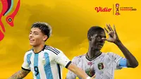 Piala Dunia U-17 - Prediksi Susunan Pemain Piala Dunia U-17- Argentina Vs Mali dengan Logo Indomie (Bola.com/Adreanus Titus)