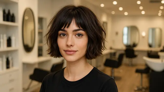 Model Rambut Shaggy Pendek untuk Wajah Oval