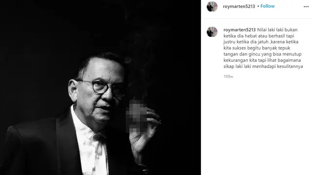 7 Pesan Bijak Roy Marten, Sempat Viral di Media Sosial