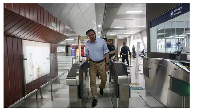 Begini Potret Saat Ahok Coba MRT Jakarta Pertama Kali