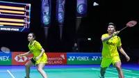 Penampilan ganda campuran Indonesia, Praveen Jordan/Melati Daeva Oktavianti, di All England 2020. (PBSI)