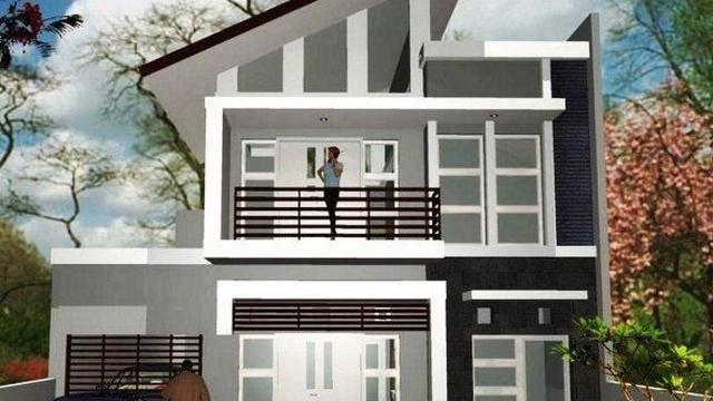 Rumah Minimalis 2 Lantai Type 36 Atap Miring