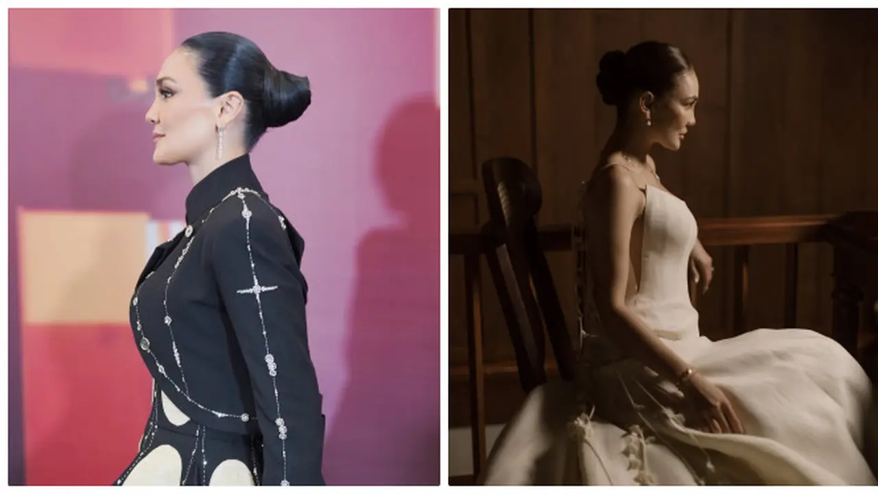 6 Potret Gaya Rambut Luna Maya dengan Cepol Modern hingga Sanggul Pengantin