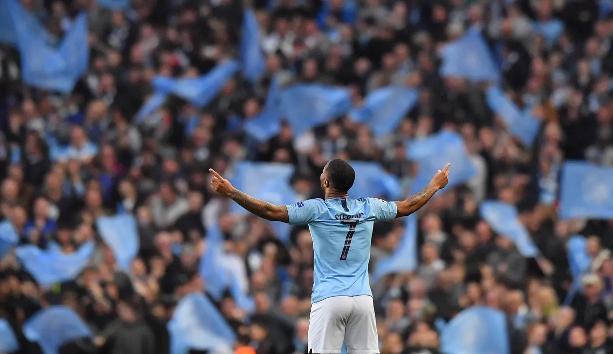 7. Raheem Sterling (Manchester City) - 17 Gol. (AFP/Anthony Devlin)
