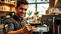 cara membuat espresso ©Ilustrasi dibuat Stable Diffusion