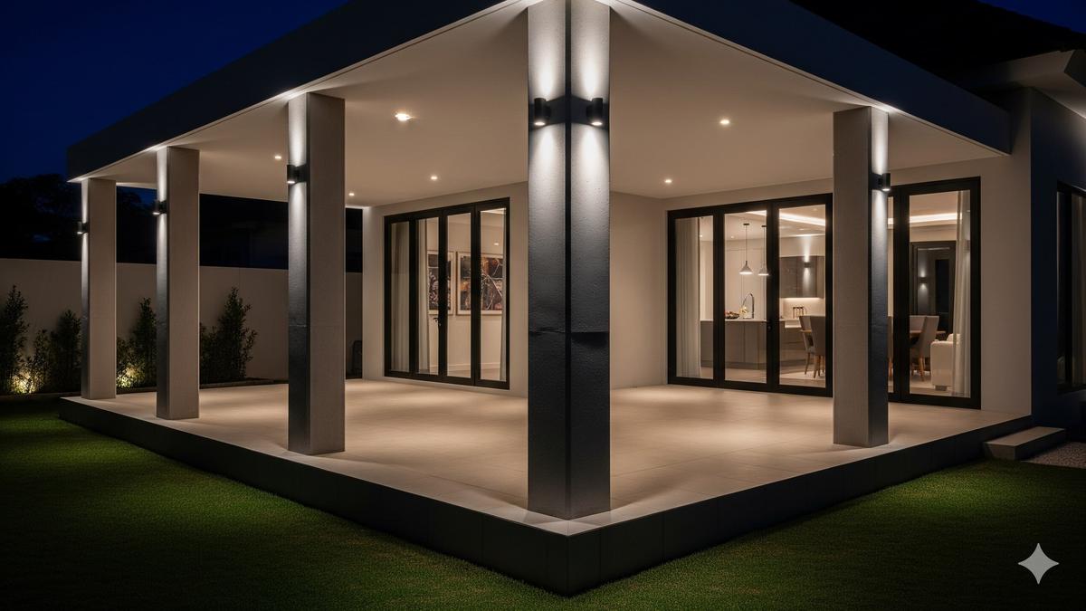 8 Inspirasi Desain Teras Rumah Ukuran 3x4 dengan Tiang Beton Tren 2025, Modern &amp; Minimalis