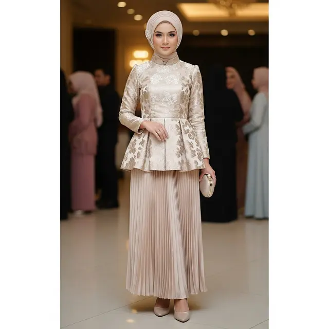 Dress Brokat-Plisket Mix
