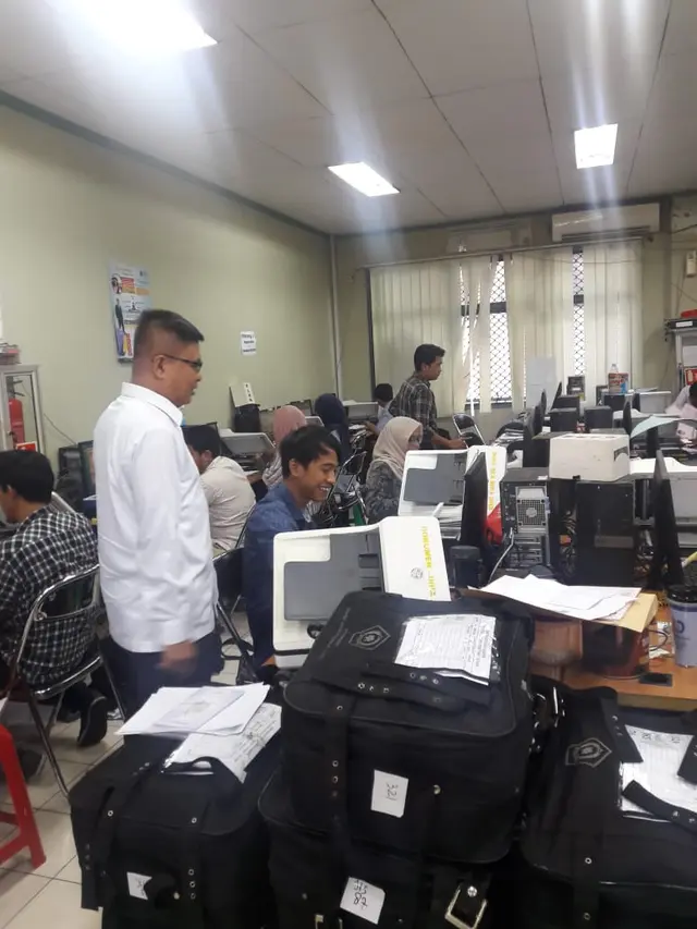 Proses pembuatan visa jemaah haji Indonesia tahun 1440H/2019M. Dok Kemenag