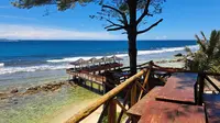 KKP menyegel restoran plus resor di wilayah pantai di Lhoknga, Kabupaten Aceh Besar, Provinsi Aceh karena diduga menjalankan bisnisnya secara ilegal. (Dok KKP)